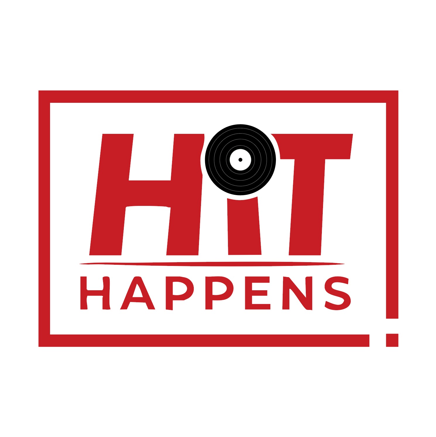 Hit Happens Logo työnäyte